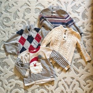 🎅 Set of Four Winter/Holiday Sweaters - 2T / 3T
